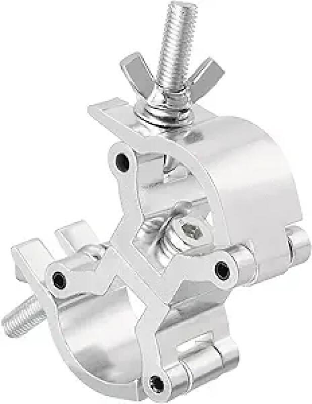 Bühnenklemmen, Verstellbereich 25-30 Mm, Doppelklemmen (3 Cm Breit), Geeignet Für Moving-head-scheinwerfer (1 Stück, Silber).