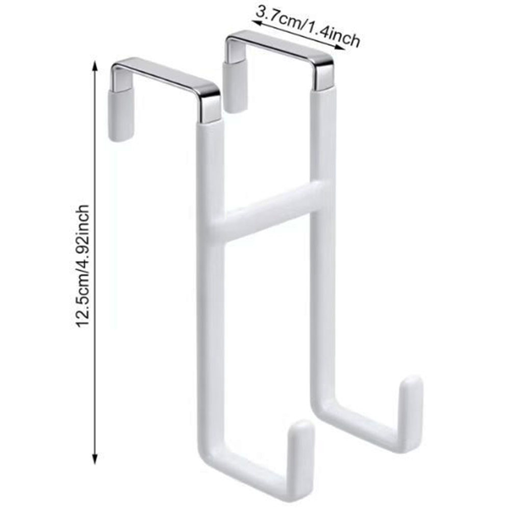 12,5 Cm Lange Türhaken, Die Auch Als Bademäntel, Kränze Und Kleiderschränke Verwendet Werden Können (weiß, 2 Stück Pro Set).