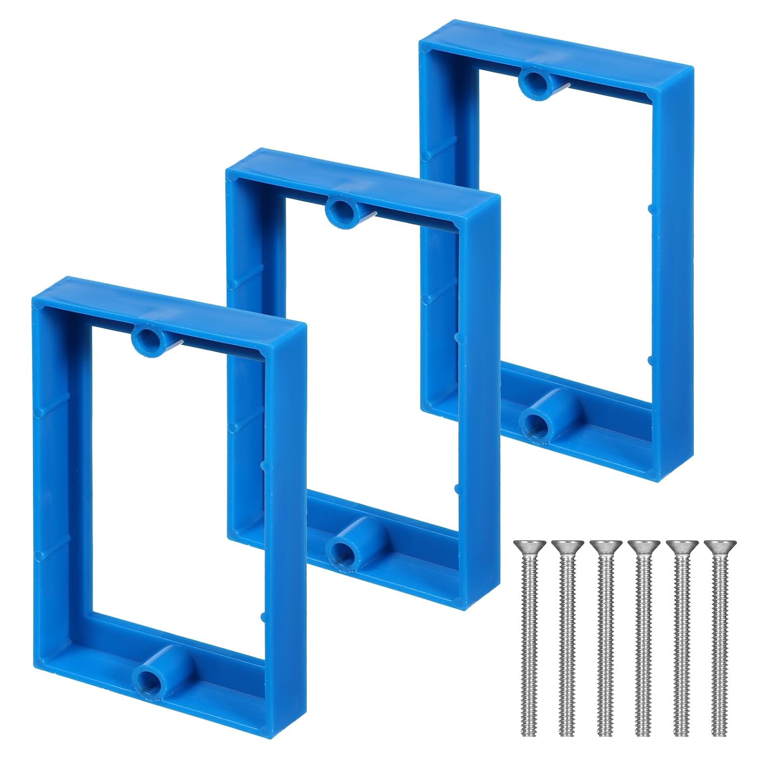 Set Aus 3 Verlängerungskabeln Mit 1/2"-stecker Und 6 Schrauben, Steckdosenzubehör Für Verteilerkastenverlängerungen, Anschlusskasten-verlängerungszubehör Für Steckdosenschalter