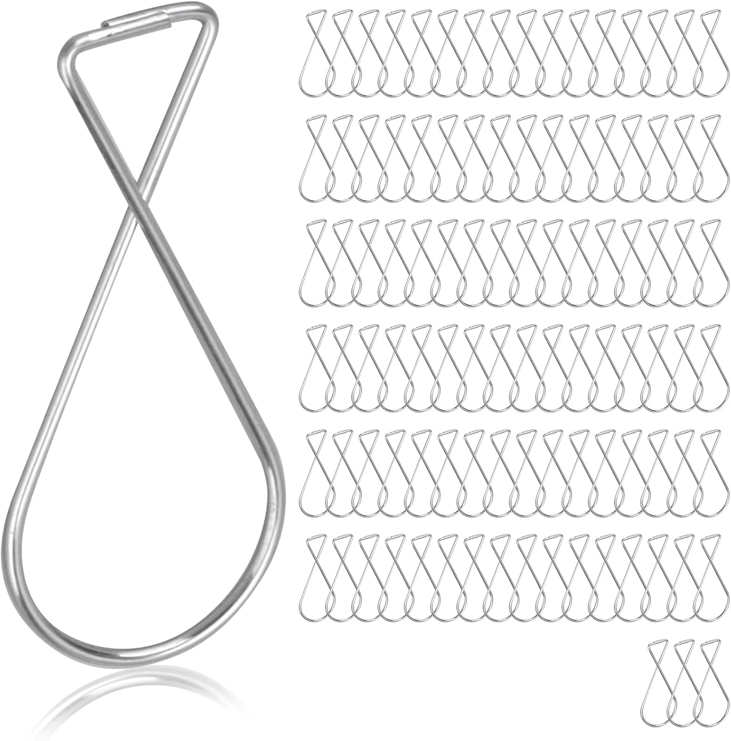 Hängehaken, Packung Mit 100 Tragbaren Metallhaken, Geeignet Für Deckenplatten, Metallhaken, Hängehaken, T-förmige Befestigungsclips Für Büros.