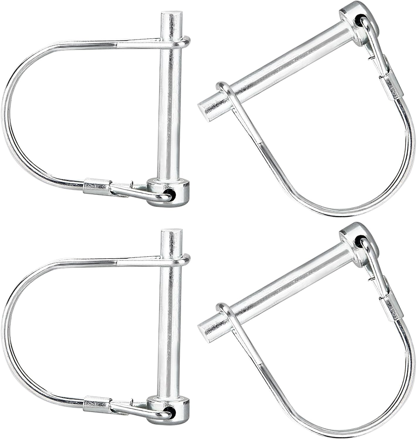 4 Stück Rohrbolzen, D-förmige Sicherungsbolzen 10 X 70 Mm Vierkantstütze, Robuste Rohrbolzen, Für Landwirtschaft, Anhänger, Rasen Und Garten
