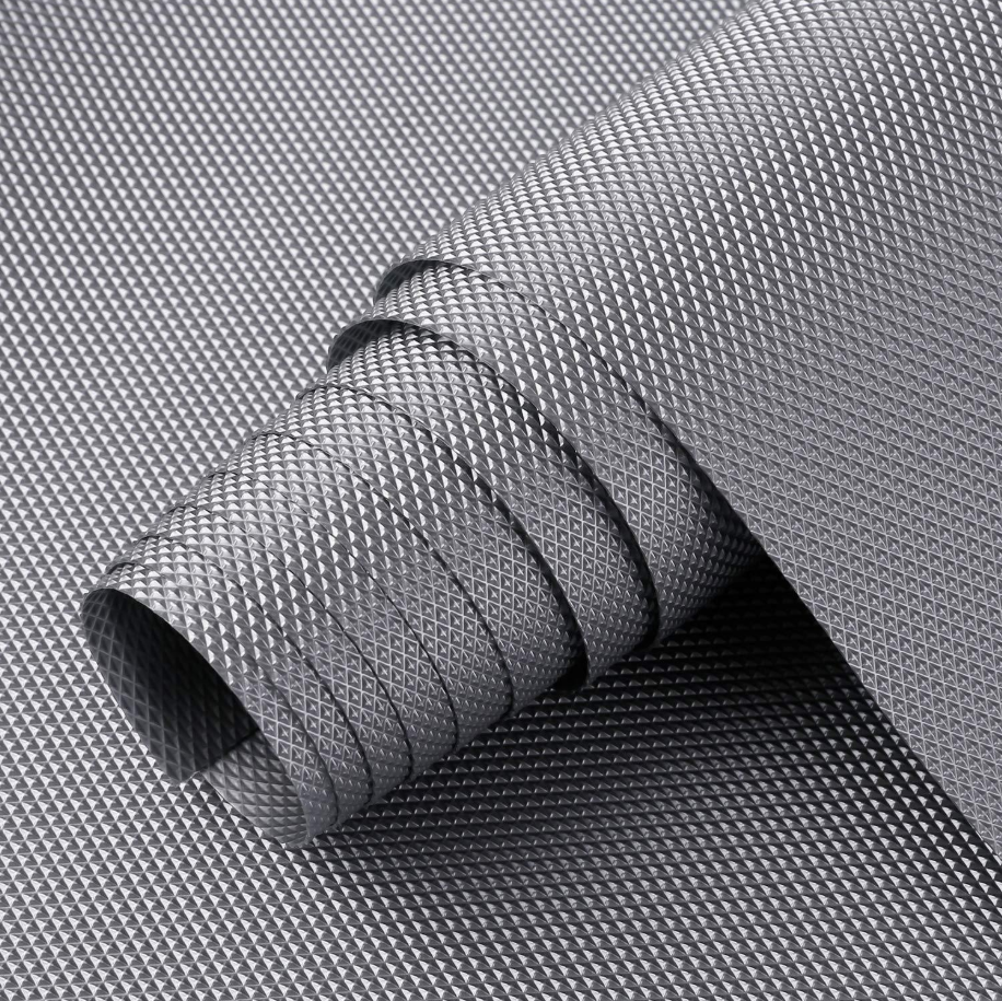 Rutschfeste Matte Für Kühlschrankschubladen Und -ablagen, Aufrollbare Aufbewahrungsmatte Zum Schutz Von Küchenschubladen Und -schränken – Anthrazitgrau, 45 X 150 Cm