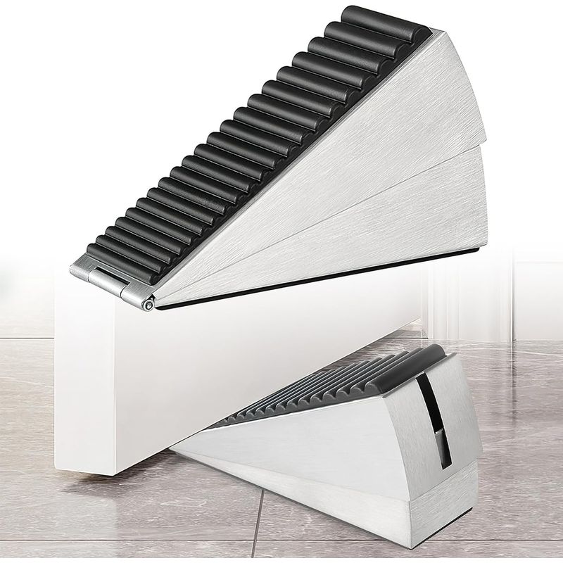 Robuster Türstopper Für Hohe Türen 7,6 Cm Hoher Türstopper, Der In Alle Spalten Zwischen Dicken Türen Passt Großer Türstopper Für Den Unteren Türbereich.