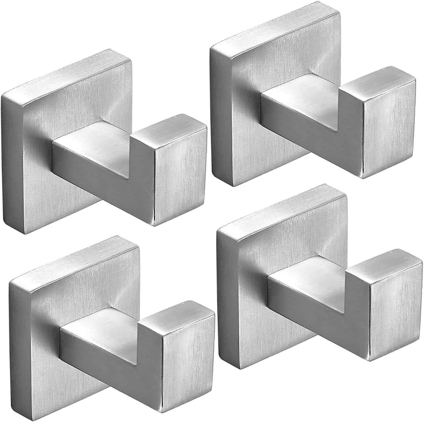 4-teiliges Set Badezimmerhaken Aus Gebürstetem Nickel, Handtuchhaken, Wandhaken, Edelstahl Sus304