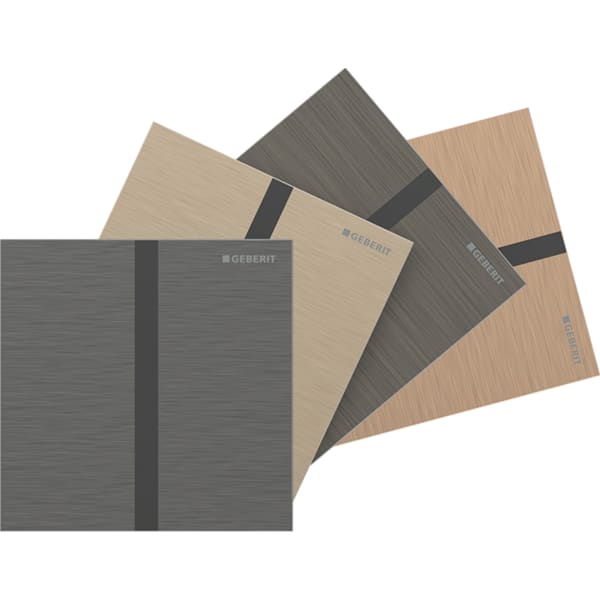 Geberit Typ 40 Abdeckplatte, Eckig, Kundenspezifisches Finish