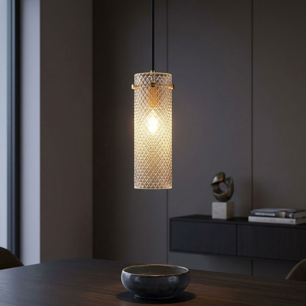 Led Pendelleuchte Hängelampe Esszimmerlampe Gemustert Goldfarben H 120 Cm