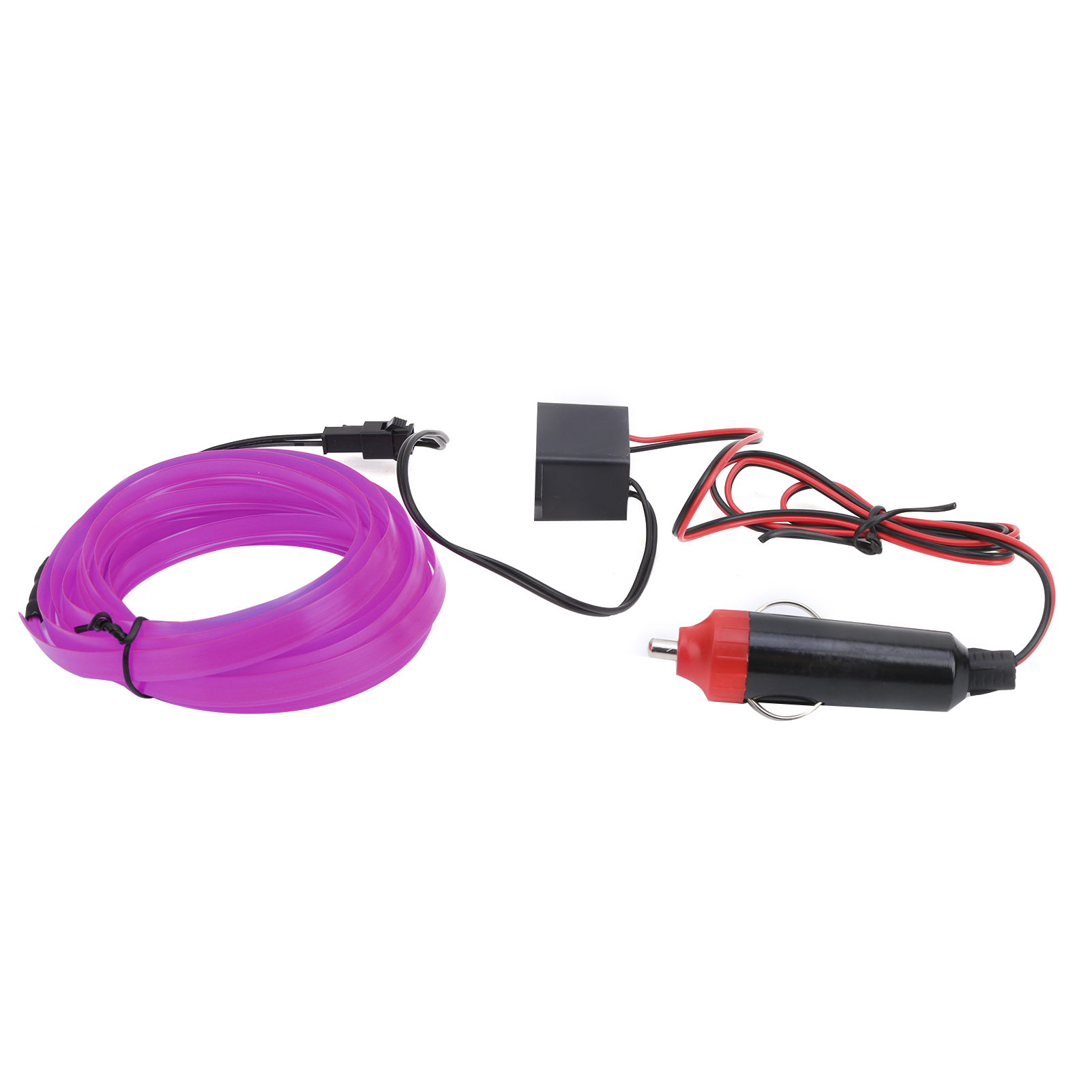 3 Meter Langer Led-streifen Für Die Fahrzeuginnenbeleuchtung, Zigarettenanzünder, Violette Neonröhre
