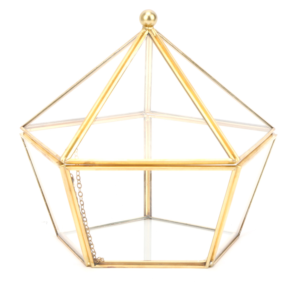 Einzigartiger Geometrischer Künstlicher Blumentopf Mit Staubschutzhaube, Dekoration