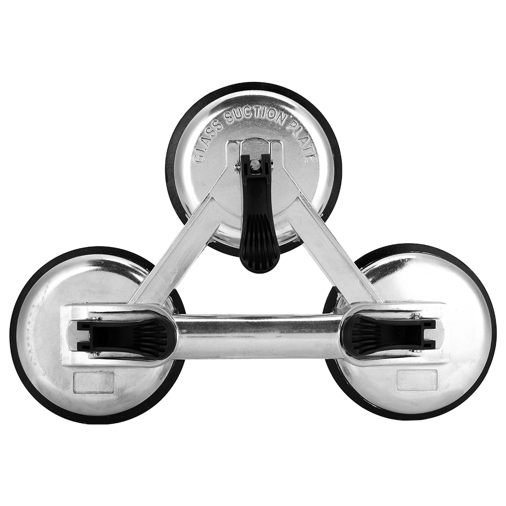 Dreiplatten-vakuumsaugnapf Aus Aluminiumlegierung Zum Anheben Und Bewegen Von Glas, Fliesen Und Spiegeln