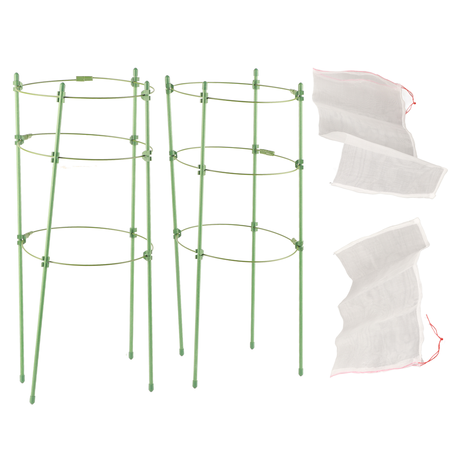 Multifunktionale Pflanzenschutzhüllen Aus Kunststoff Für Gartenpflanzen In Transparenten Töpfen Zum Schutz Vor Vögeln Und Frost.
