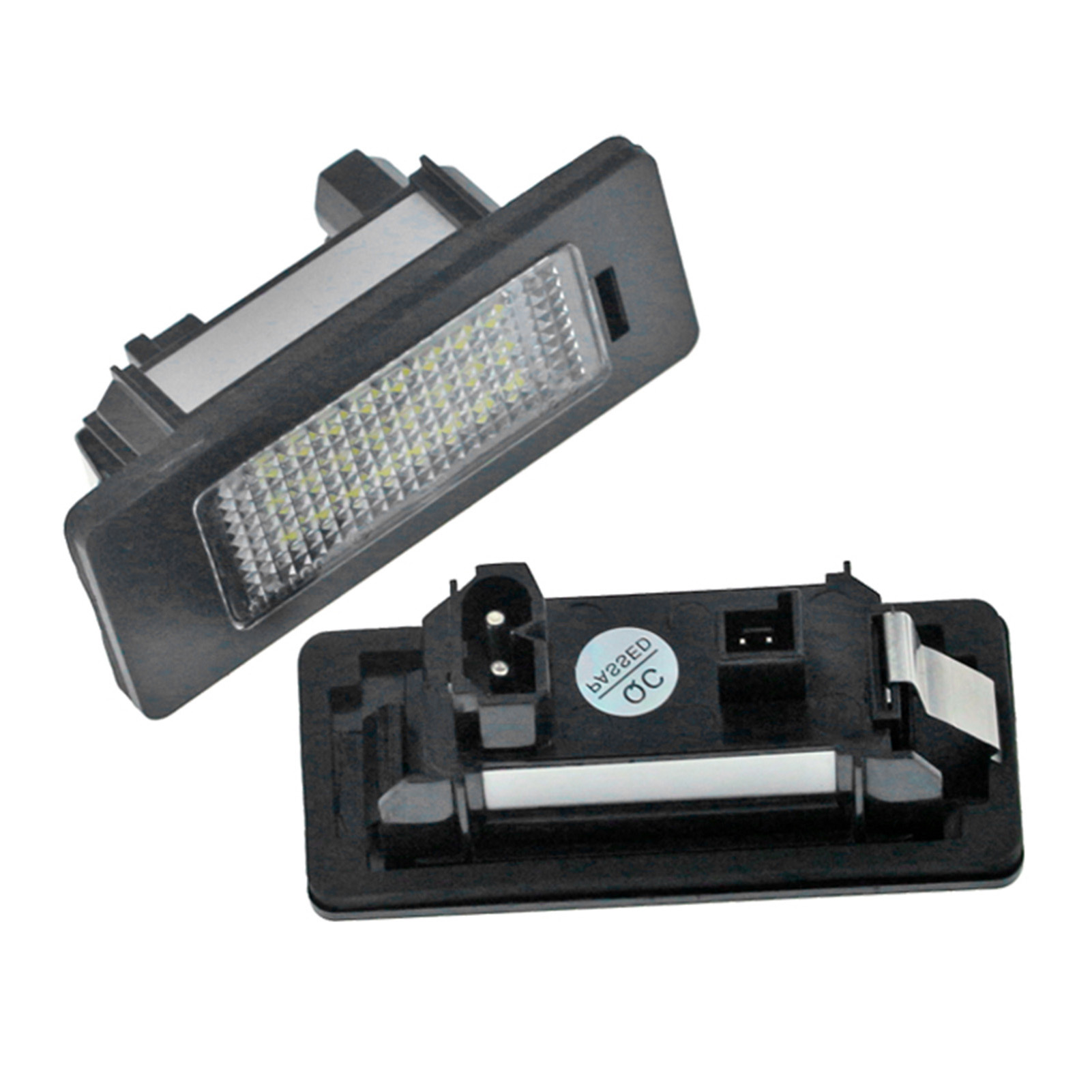 Set Mit 2 Weißen Led-kennzeichenleuchten (24 Leds) – Kompatibel Mit Bmw 1er, 3er, 5er Und X-serie