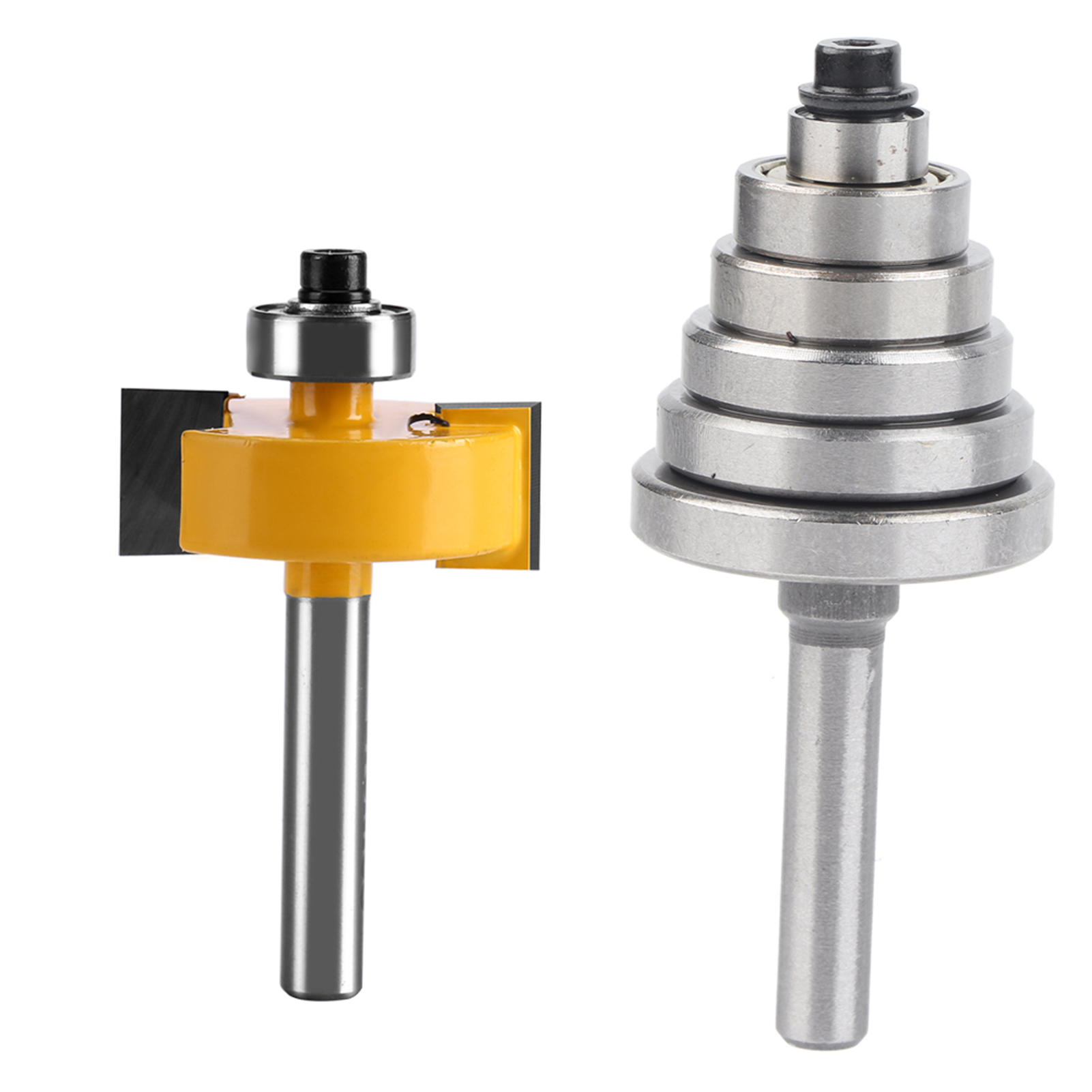 1/2" H Falzfräser - 1/4" Schaft Mit 7 Kugellagern Für Massivholz, Spanplatten Und Sperrholz