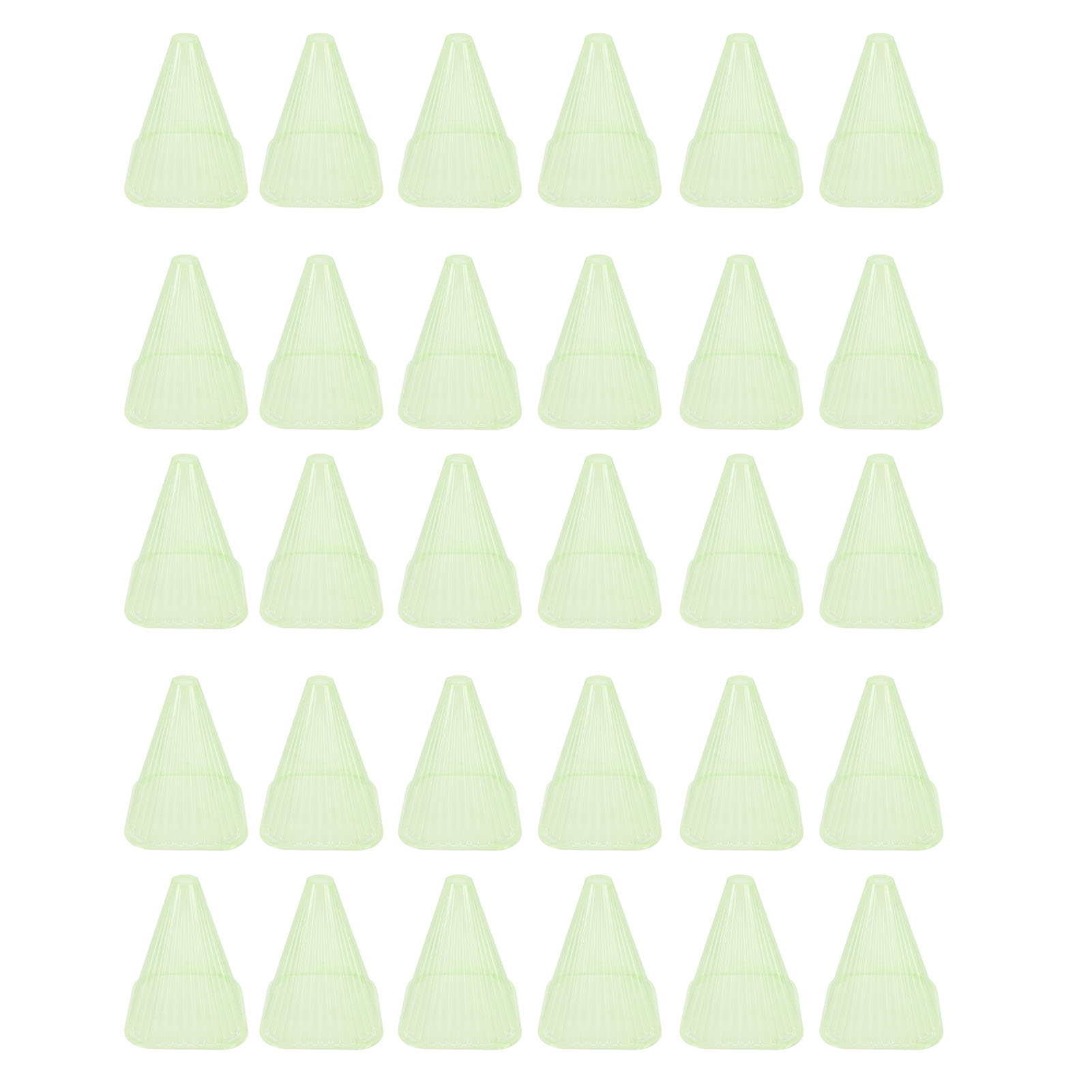 Packung Mit 30 Glockenförmigen, Belüfteten Und Wiederverwendbaren Pflanzenschutzhüllen Aus Kunststoff.