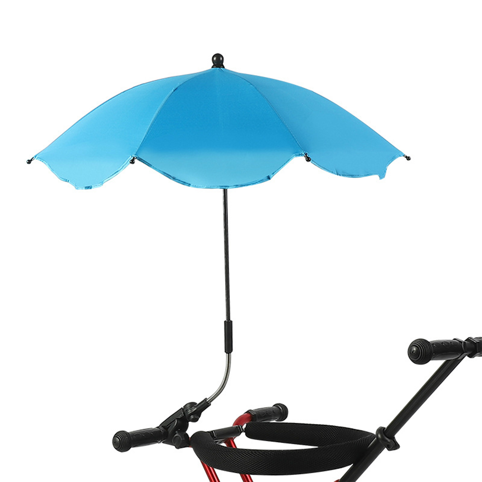 Stuhl-sonnenschirm Mit Klemme, Tragbarer Sonnenschirm Für Kinderwagen Und Terrassen, Himmelblau