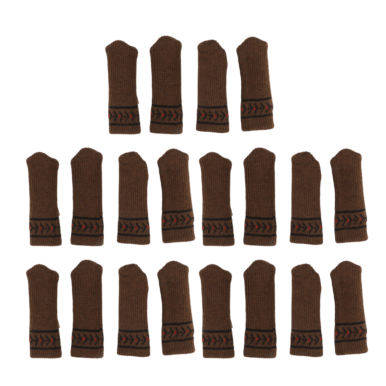 Set Mit 20 Stuhlbeinschonern, Tischkappen Und Anderen Möbelschonern, Kratzschutz, Geräuscharm, Dicke Braune Netz-fußmatten