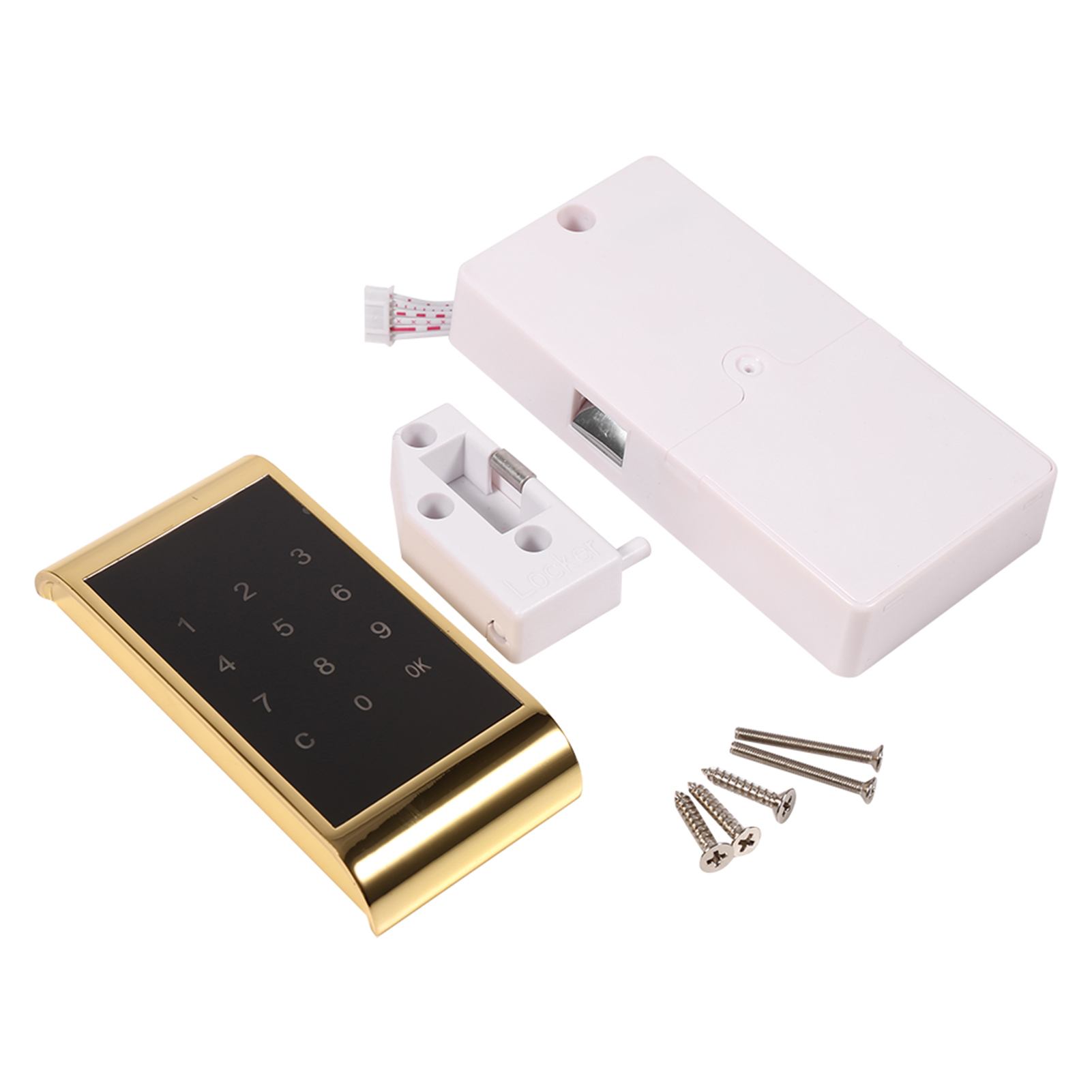 Touch-tastatur Und Passwortschloss, Digitaler Elektronischer Sicherheitsschrank Mit Code (gold)