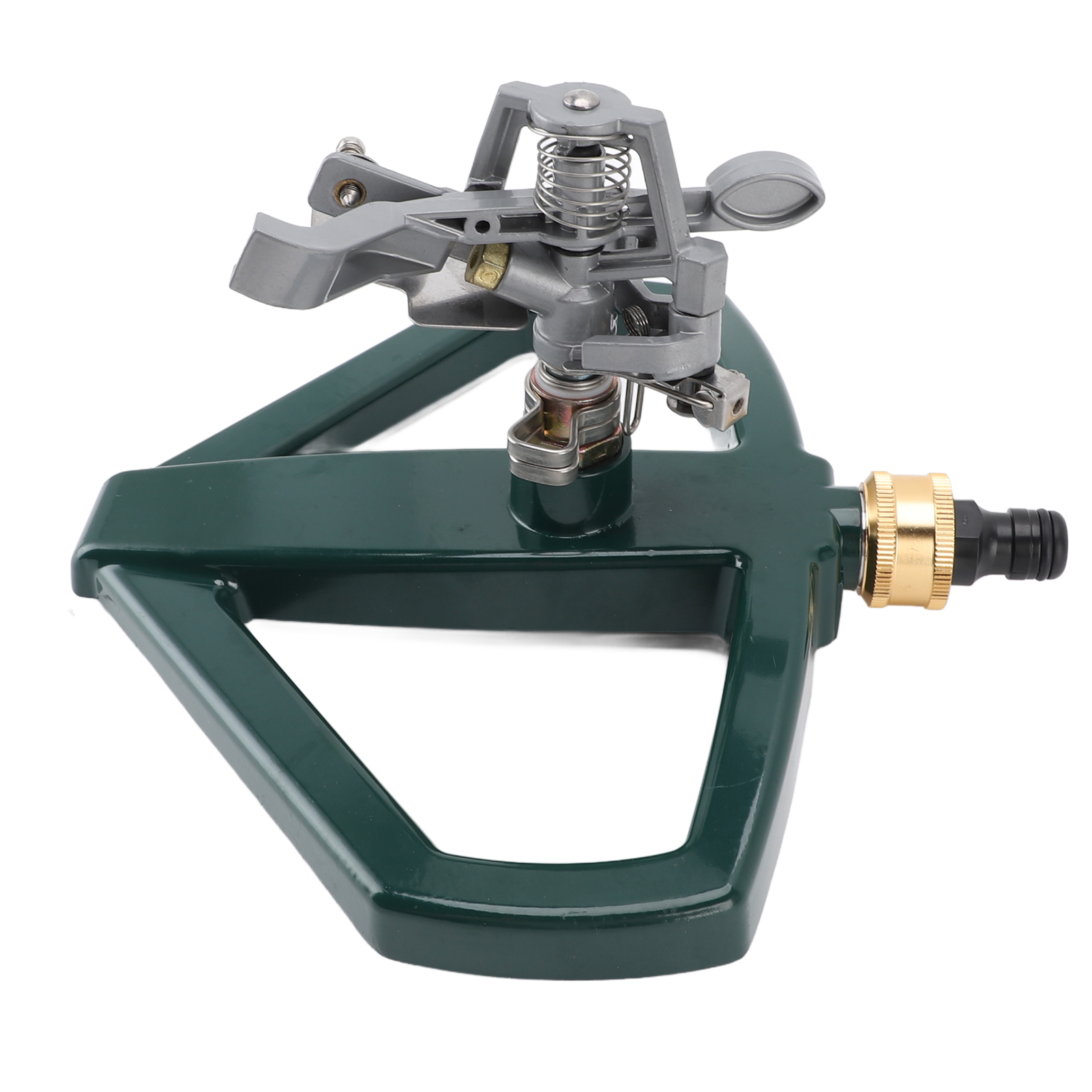 Rotationsregner Für Rasen Und Garten, 360°-drehung, Verstellbar, Große Abdeckungsfläche, Silberner Automatischer Regner