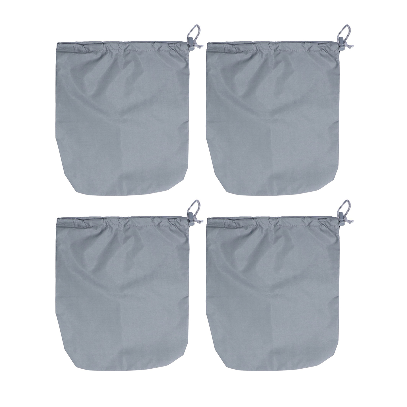 Set Mit 4 Schutzhüllen Für Auto-rückspiegel, Aus 190t Polyester-taft, Frostbeständig, Grau