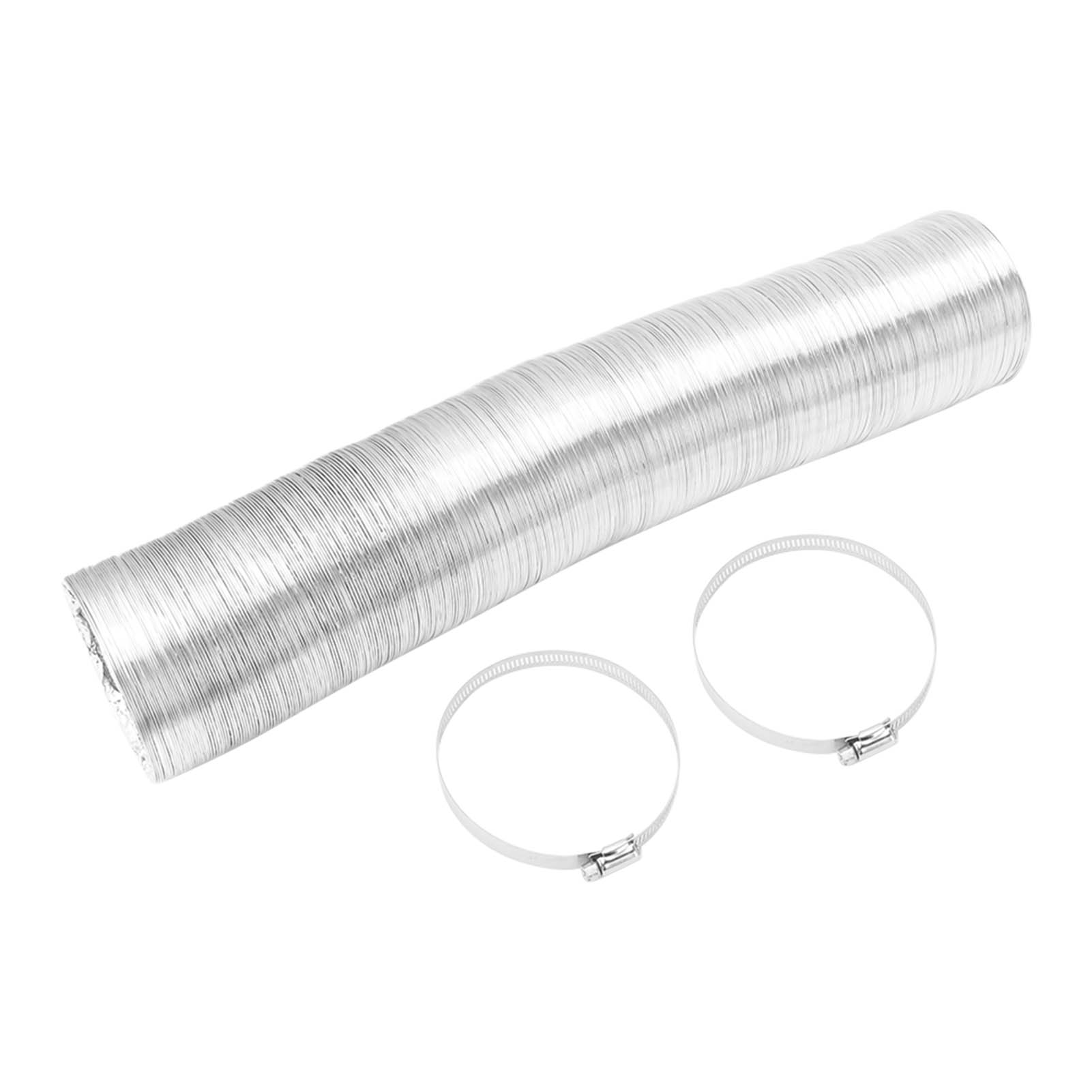 10 Cm (4 Zoll) Flexibler Belüftungsschlauch Mit Doppelseitiger Aluminiumbeschichtung, 4-lagiger Schutz, Wasserdicht, 5 M/196,9 Zoll