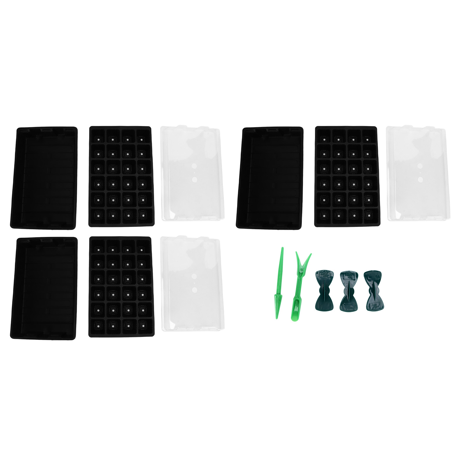 Set Mit 3 Anzuchtschalen Mit Je 24 Löchern, Gut Belüftet Und Perfekt Für Die Pflanzenvermehrung.