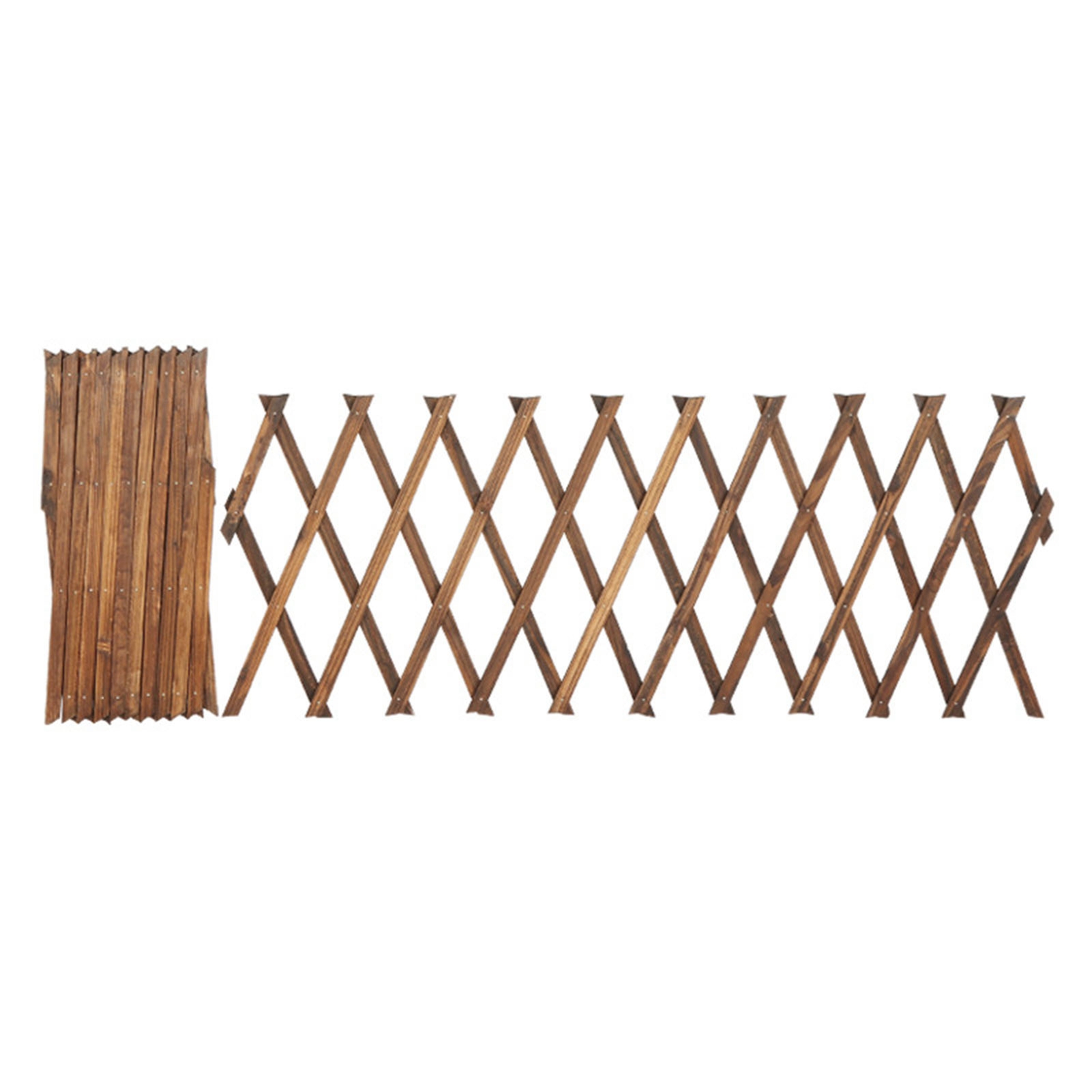 Ausziehbares Holzspalier Für Kletterpflanzen, Dekorativer Gartenzaun.