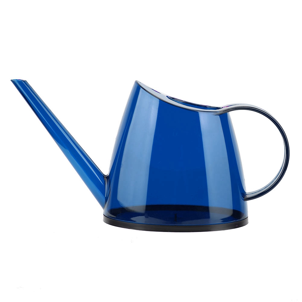 Trendige Gartengießkanne Ohne Deckel, Langer Ausguss, Bonbonfarbe, 1,2 L (blau)