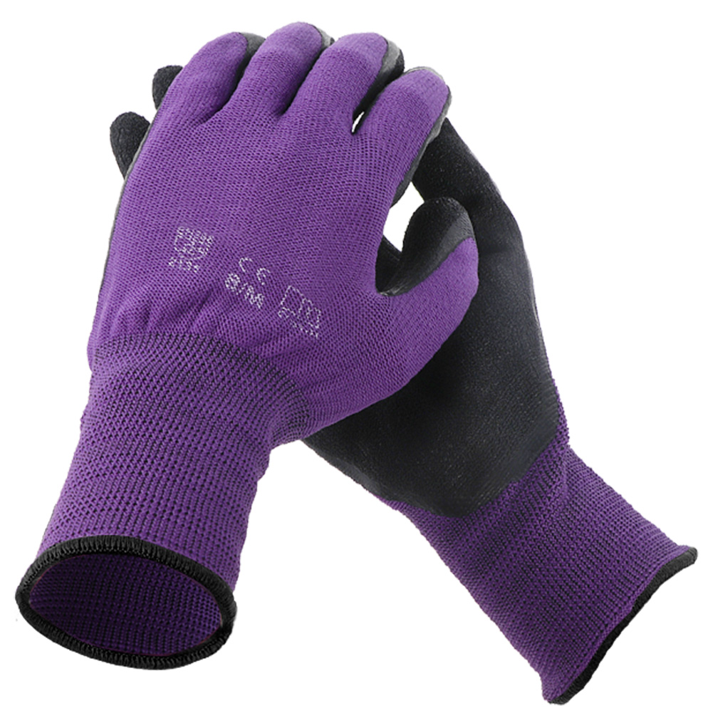 Strapazierfähige, Verschleißfeste Gartenhandschuhe Aus Nylon-nitril-latex Bieten Hervorragenden Halt Für Eine Sichere Anwendung.