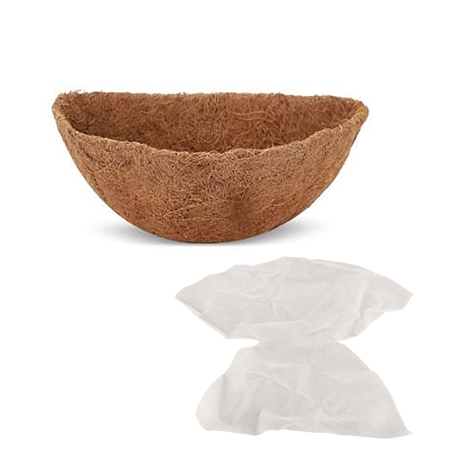 30 Cm Kokosnusskorb-einsatz, Wasserabsorbierender Halbkreis, Aus Vliesstoff, Für Blumen Und Gemüse