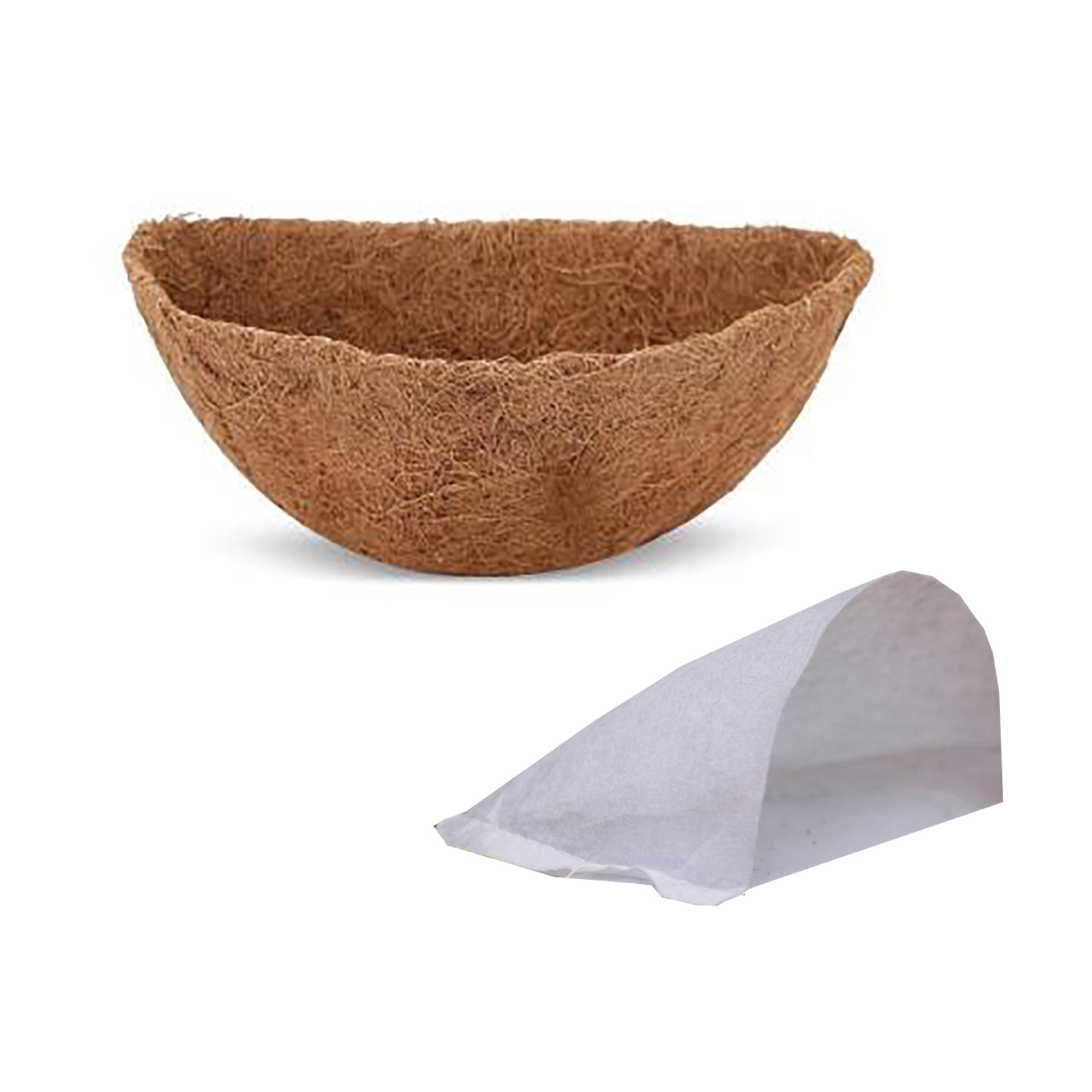 25 Cm Kokosnusskorb-einsatz, Wasserabsorbierender Halbkreis, Aus Vliesstoff, Für Blumen Und Gemüse