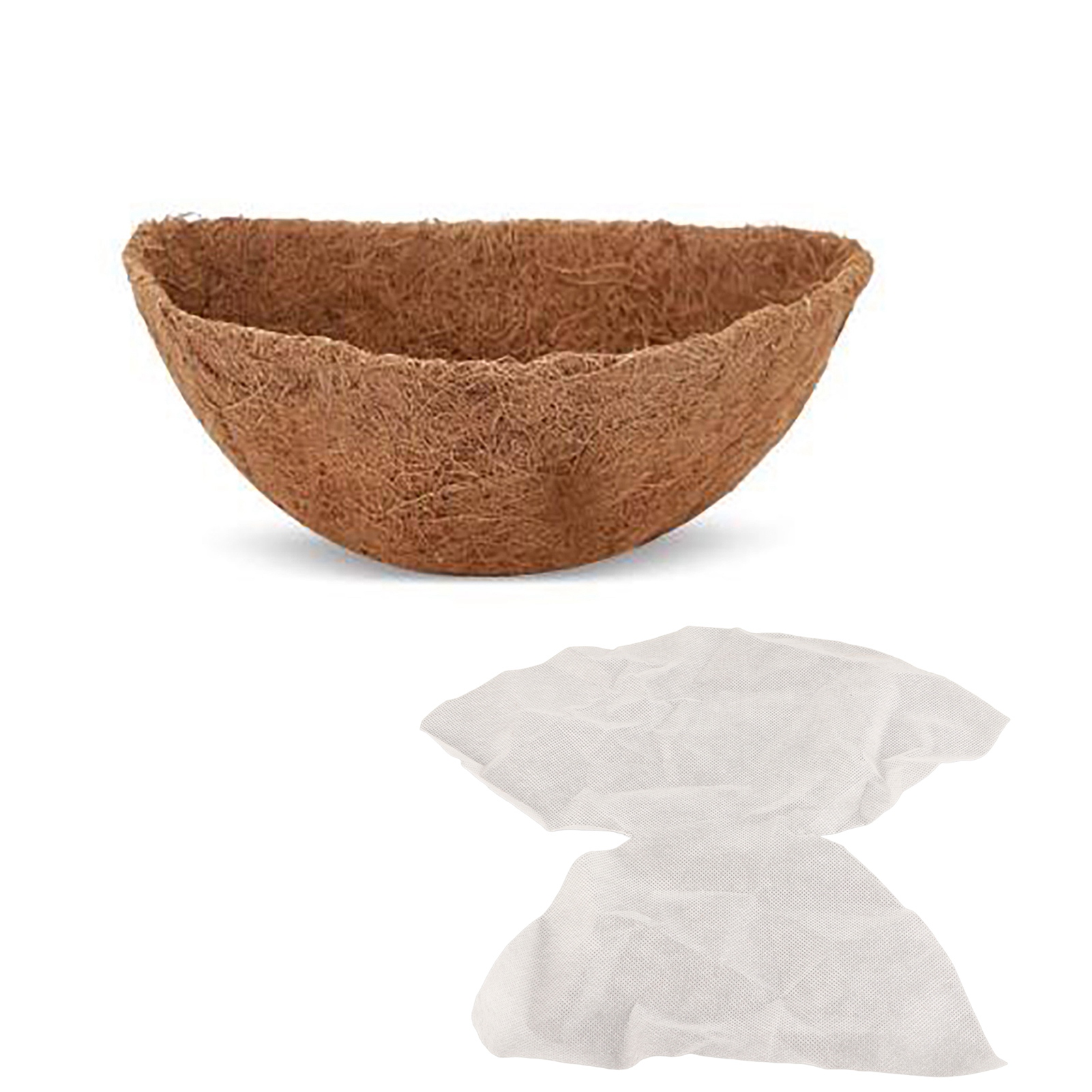 35 Cm Kokosnusskorb-einsatz, Wasserabsorbierender Halbkreis, Aus Vliesstoff, Für Blumen Und Gemüse