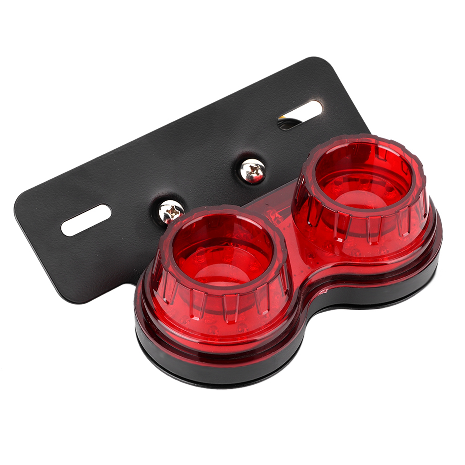 12v Led-rundrücklicht Für Motorräder, Modifiziertes Universalzubehör, Rote Linse