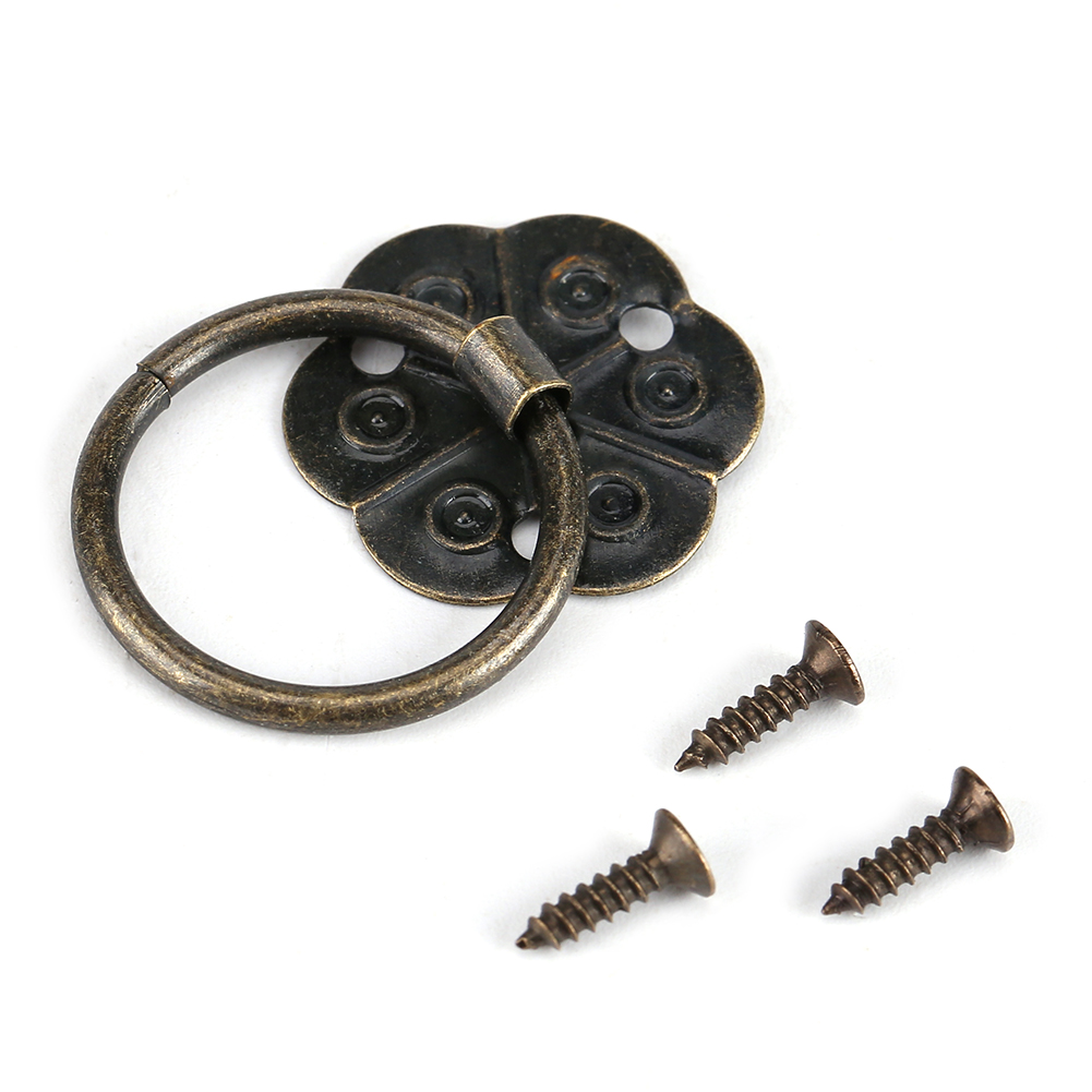 Set Mit 20 Möbelgriffen Aus Eisen, Tür- Und Schubladenringen Für Schränke, Schreibtische Und Büros, Wohnaccessoires, 2 X 2 Cm