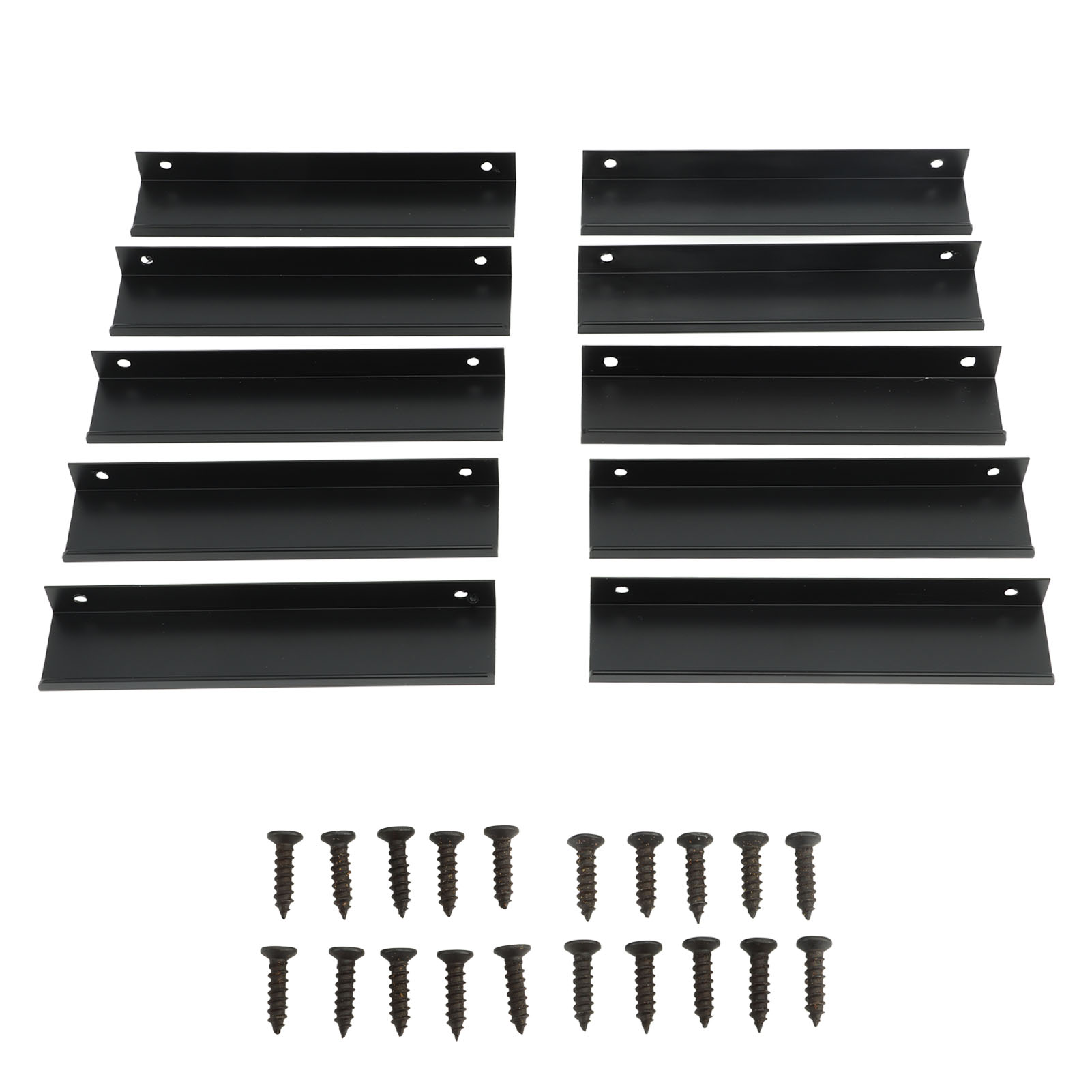 Set Mit 10 Türgriffen Aus Aluminiumlegierung, Typ G, Mit Unsichtbarer Befestigung, Für Küchentüren Und Schubladen.