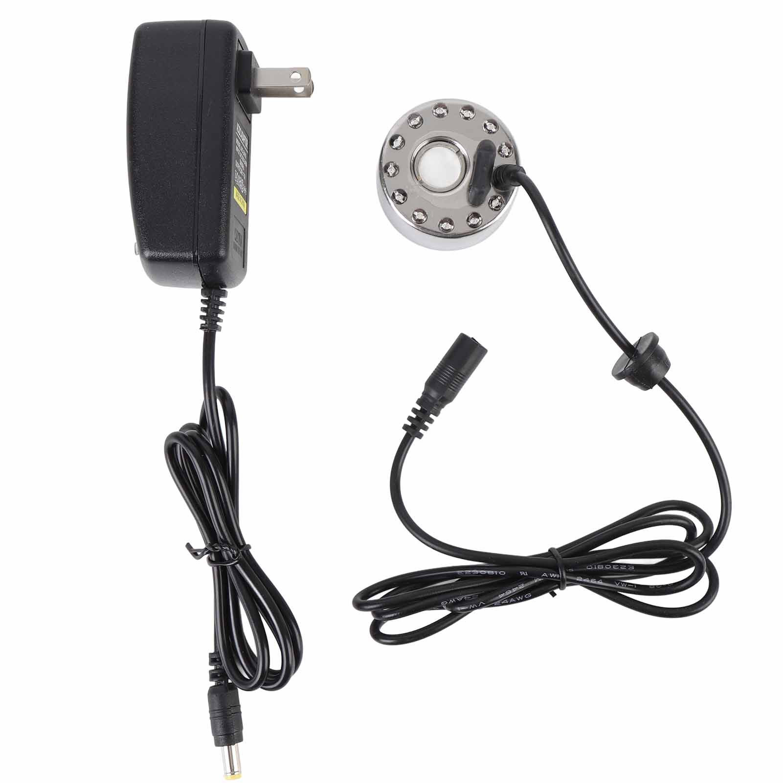 Nebelmaschine Aus Zinklegierung Mit 12 Farbwechselnden Leds, Zerstäuber Und Luftbefeuchter Für Springbrunnen, Teiche, Steingärten, Vasen Und Vogeltränken (us-stecker).