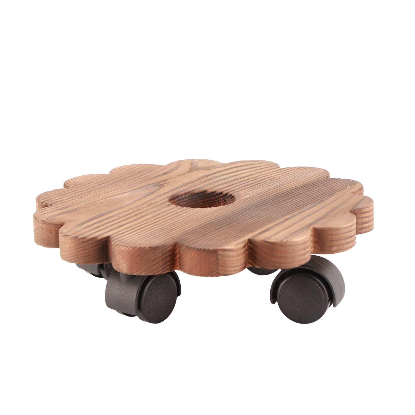 Abnehmbarer Runder Ständer Aus Massivholz Für Blumentopf