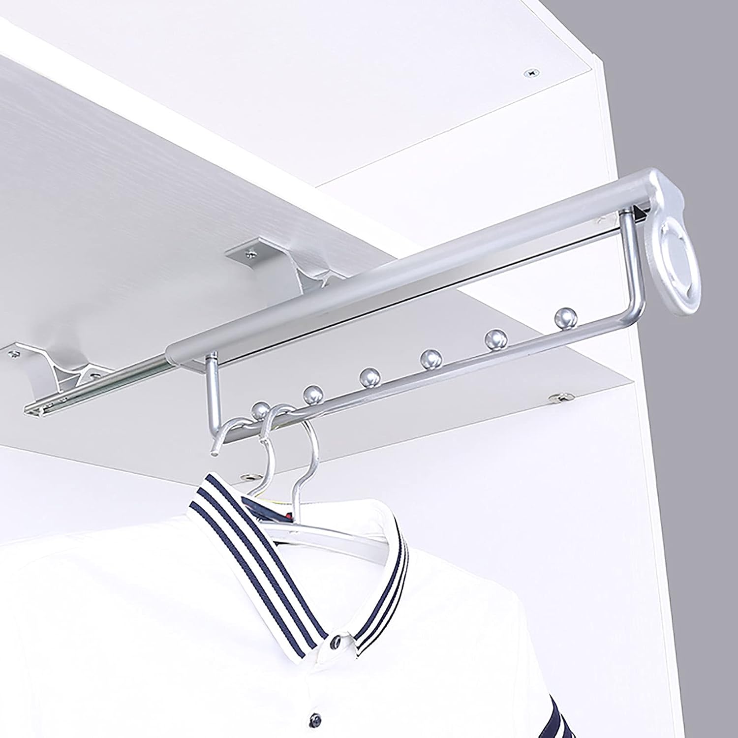 Ineasicer Schwerlast-kleiderstange Mit Ausziehfunktion, Hosenbügel Mit Ausziehfunktion, Teleskop-kleiderstange – 30 Cm