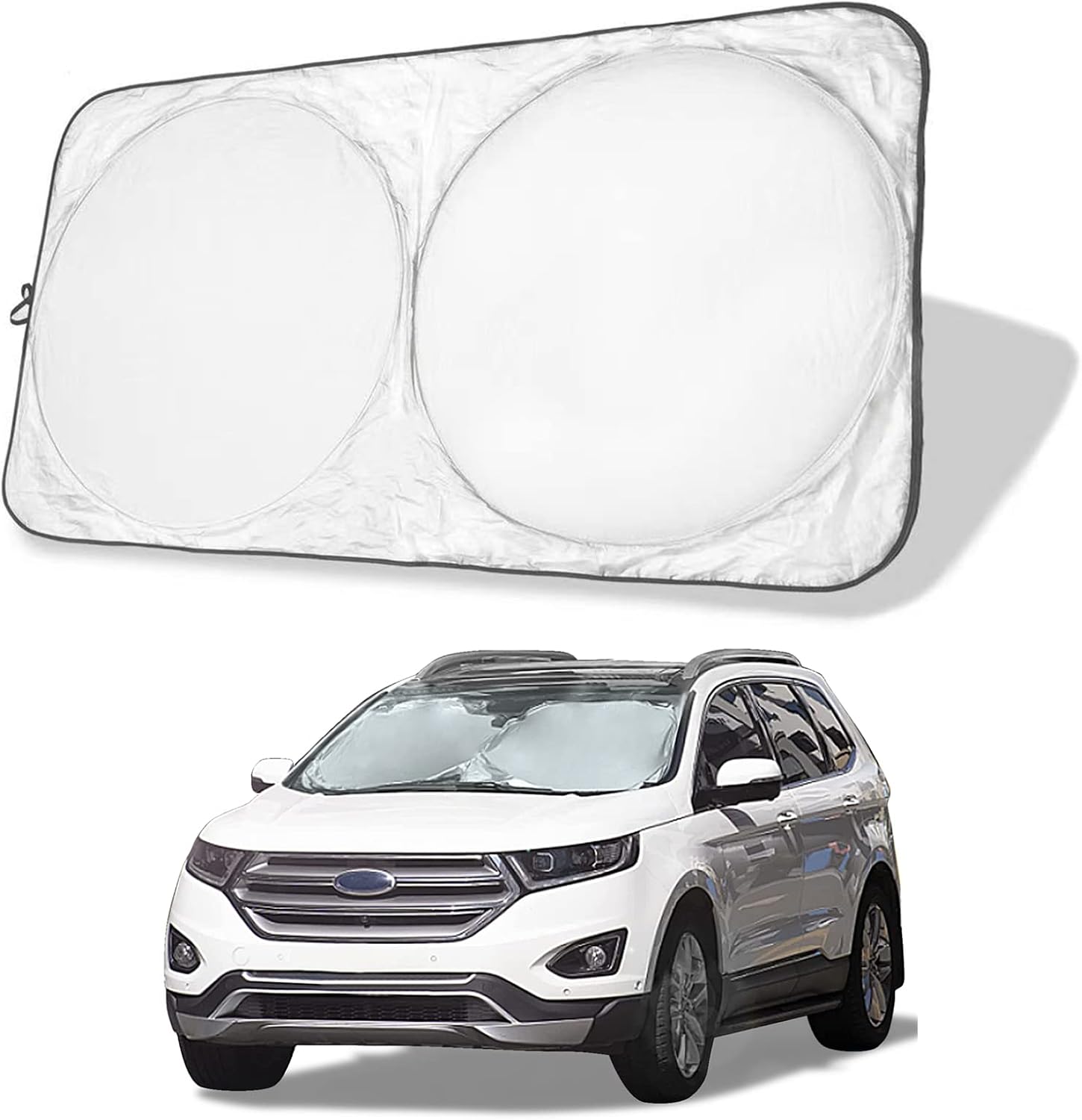 Sonnenschutz Für Autos, Windschutzscheiben-sonnenschutz, Innenraum-sonnenschutz, Sonnenschutz Für Die Frontscheibe, Faltbarer Uv-schutz-sonnenschutz Für Alle Pkw Und Suvs (190 X 90 Cm)