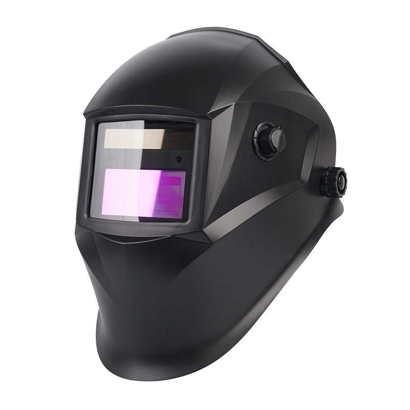 Selbstverdunkelnde Schweißmaske Mit Weitem Sichtfeld, Einstellbarem Schutzstufenbereich Din 9-13, Mit 2 Sensoren Und 5 Linsen, Für Mig/mag/tig/lichtbogenschweißen/schleifen/schneiden