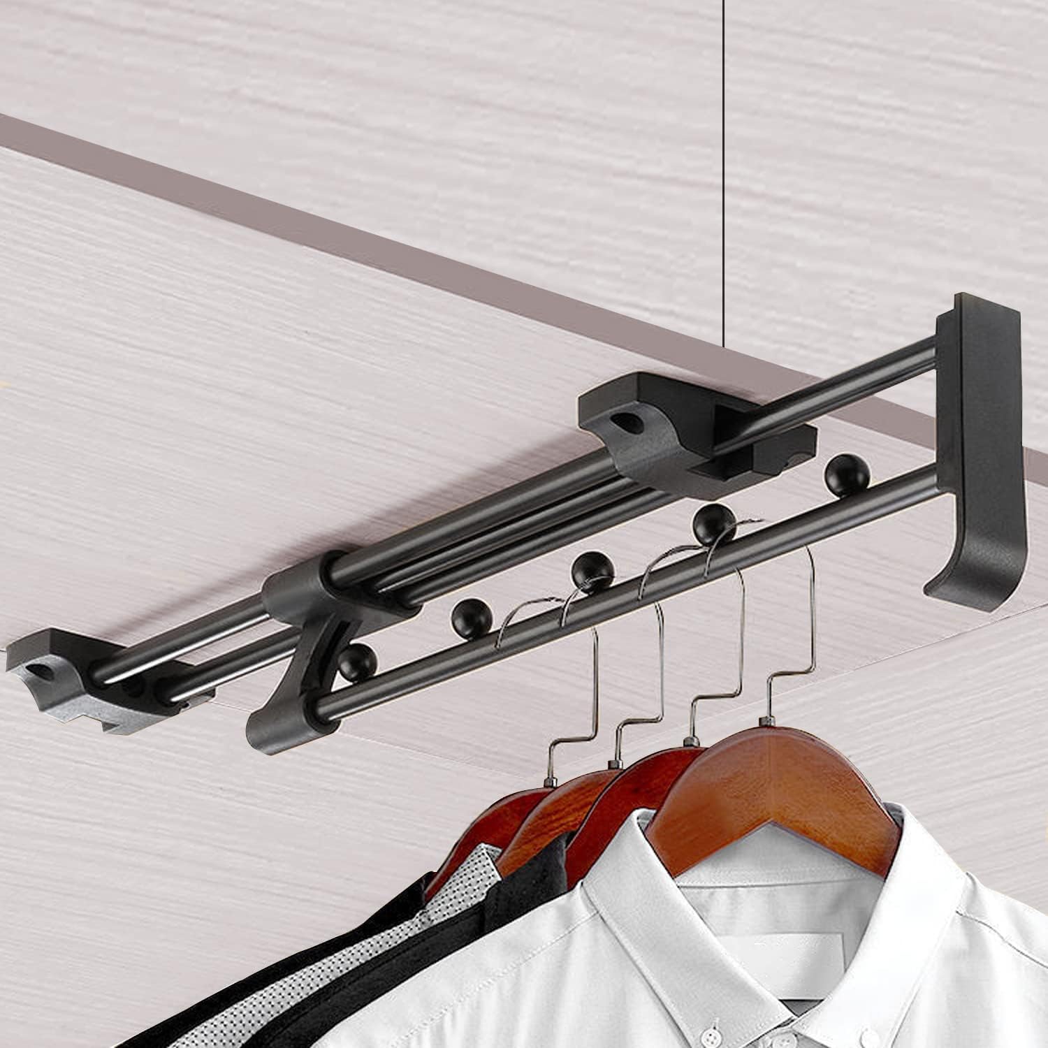 Ineasicer Ausziehbare Kleiderstange, Verschiebbarer Hosenhalter, 300 Mm Lang, Für Kleiderschränke