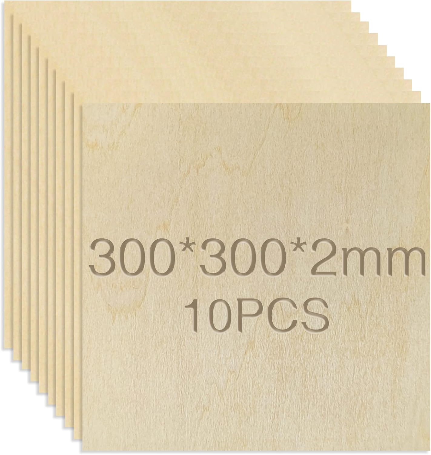 Unempfindliches Sperrholz, 10 Stück 300 X 300 X 2 Mm, Diy, Brandmalerei, Modellflugzeug Aus Holzplanken, Holzplatte