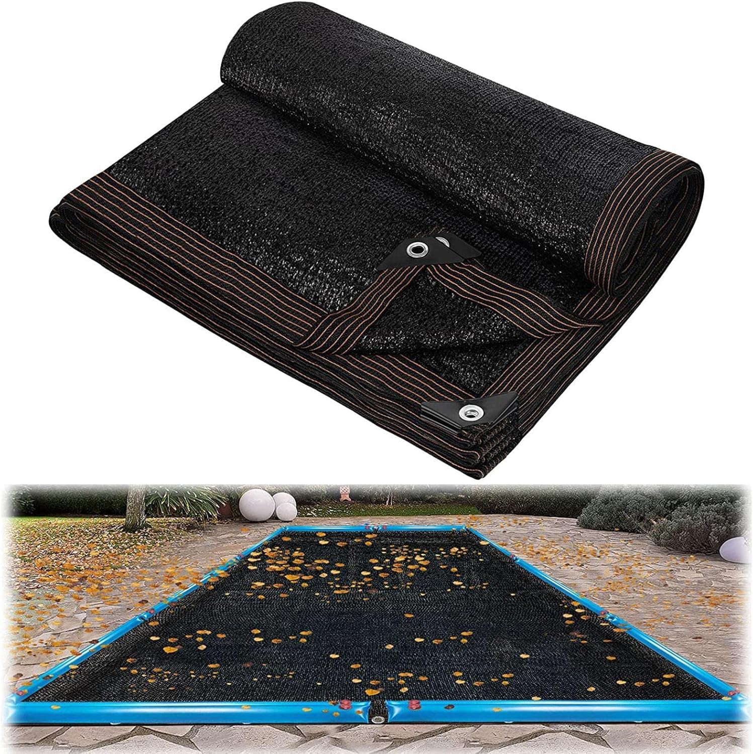 Schutzabdeckung Gegen Laub Und Schmutz Für Rechteckige Schwimmbecken, Schutzabdeckung Für Aufstellbecken, Außenabdeckung Zum Schutz Vor Laub Und Schmutz 3×5m (10x16,4ft)