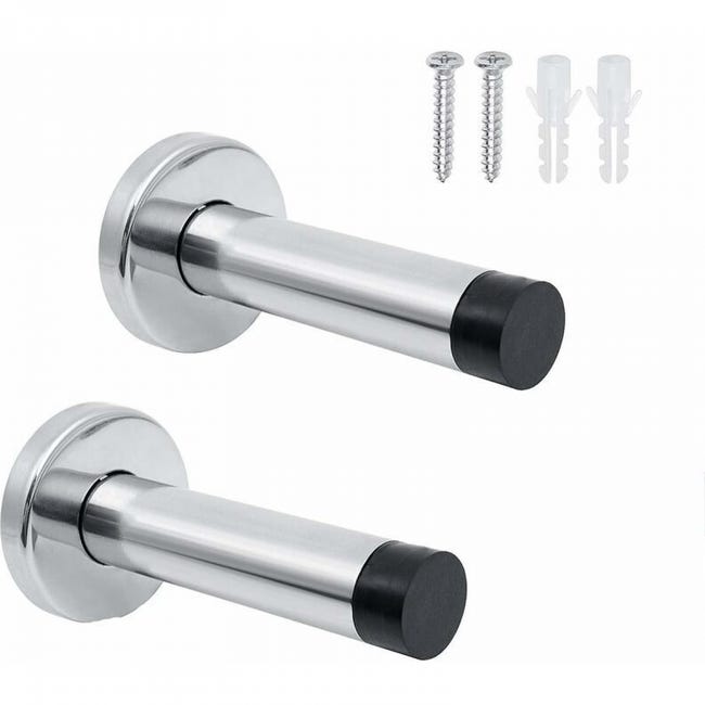 Türstopper Aus Edelstahl Für Den Innenbereich (2er-set), Schallgedämmte, Wandmontierte Türstopper.