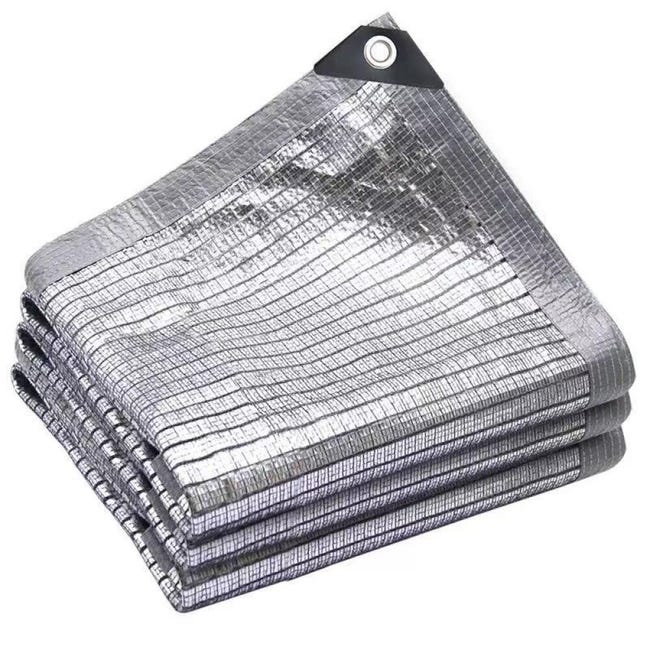 99 % Aluminium-sonnenschutznetz, Reflektierendes Gewebe, Uv-beständig, 4 M Breit X 6 M Lang