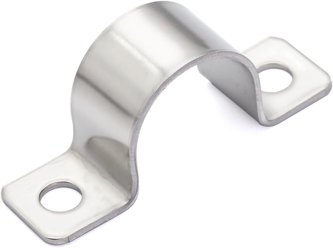 20 Stück 2-loch-schlauchschellen Für Kraftstoffschläuche, Edelstahl 304, U-förmige Schlauchschellen Zur Befestigung Von Schläuchen Mit 20 Mm Durchmesser