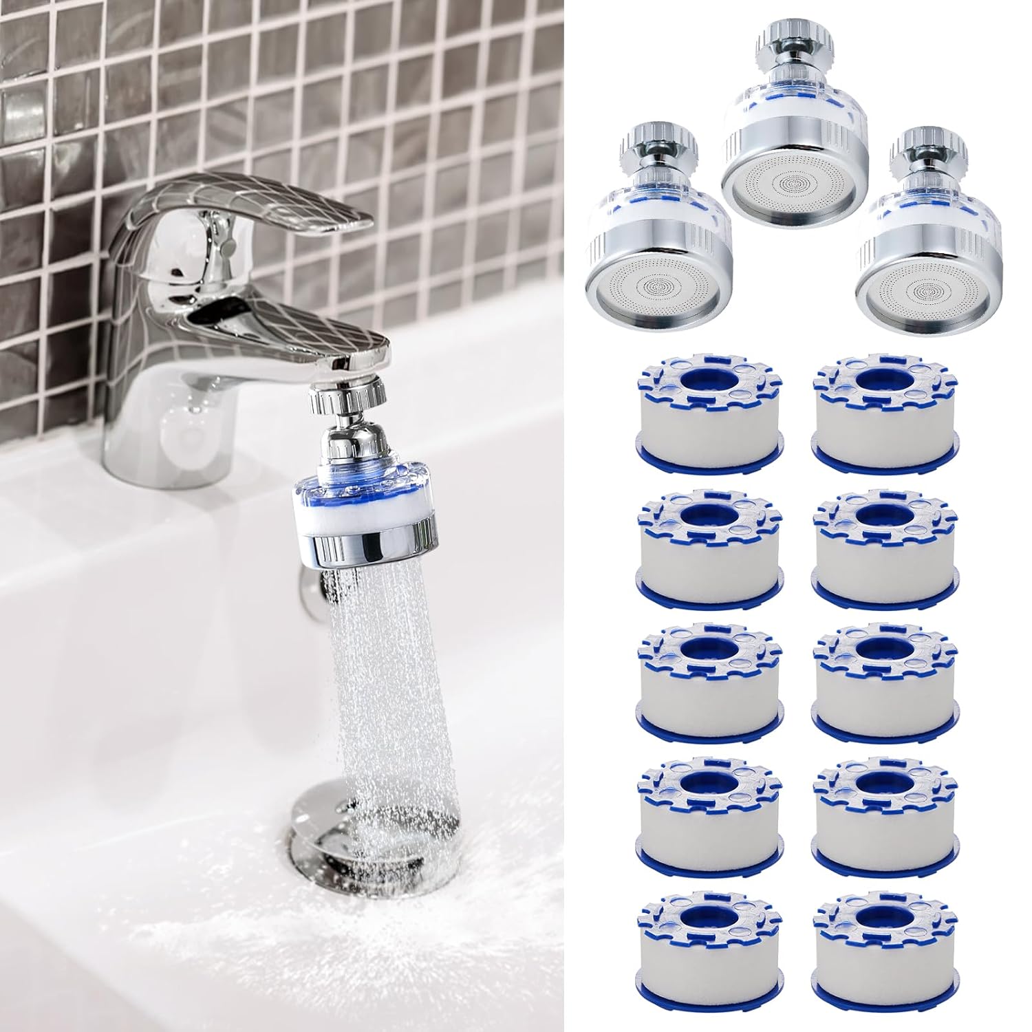 Leitungswasserfilter – Spritzschutz – Badwasserhahnfilter – Geeignet Für Küche Und Bad.