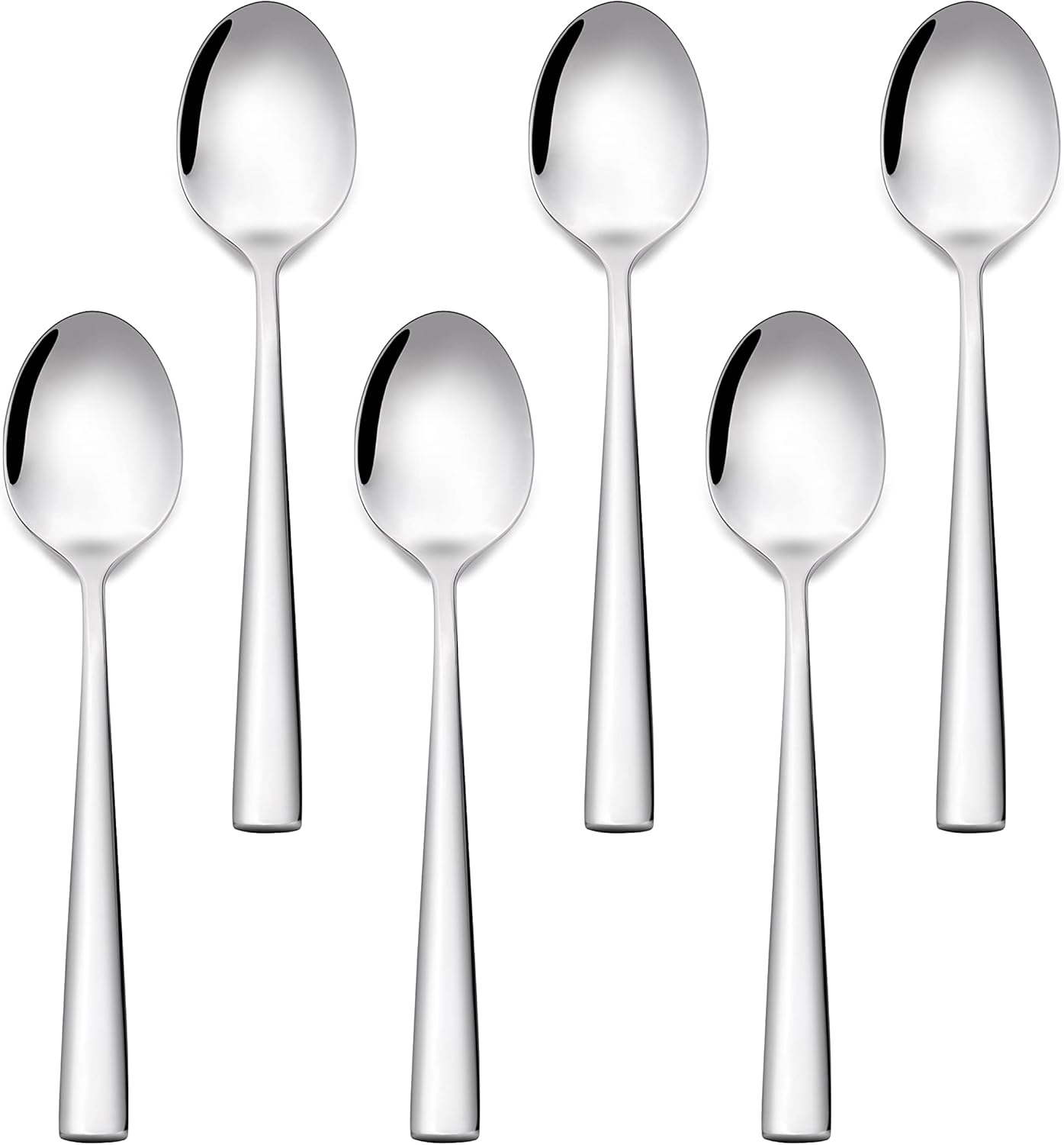 Kaffeelöffel - 6er-set - Elegantes Und Modernes Design - Edelstahllöffel Mit Spiegelglanz - 15,8 X 3 Cm - Spülmaschinenfest (silber - 6 Stück)