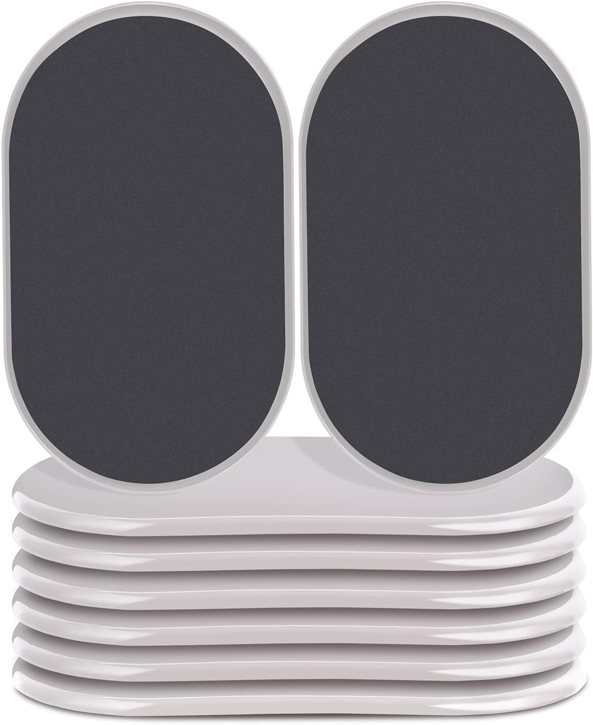 Set Mit 8 Wiederverwendbaren, Ovalen (24 Cm) Umzugskissen Für Schwere Möbel (sofas, Betten, Tische, Schreibtische) – Geeignet Für Teppiche Und Hartböden