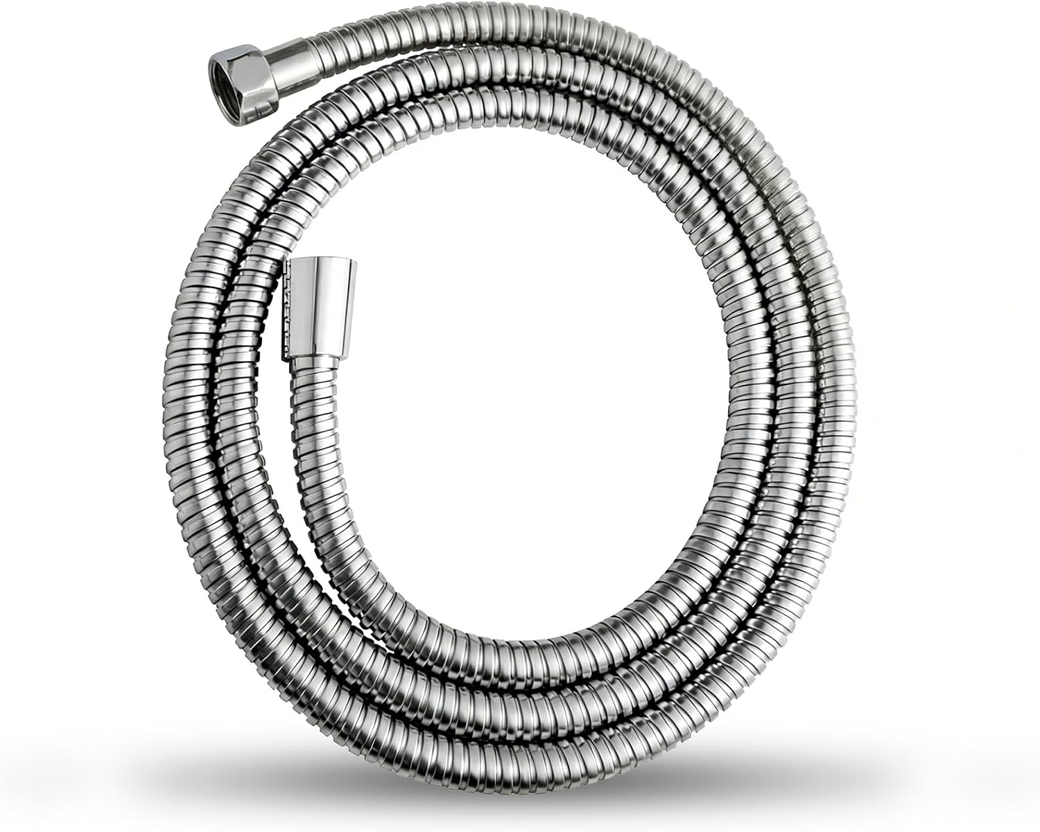 2 M Duschschlauch, Duschschlauch Mit Verdrehschutz, Edelstahl-duschschlauch, Universal G1/2", Für Badarmaturen, Ersatz-duschschlauch, Silber