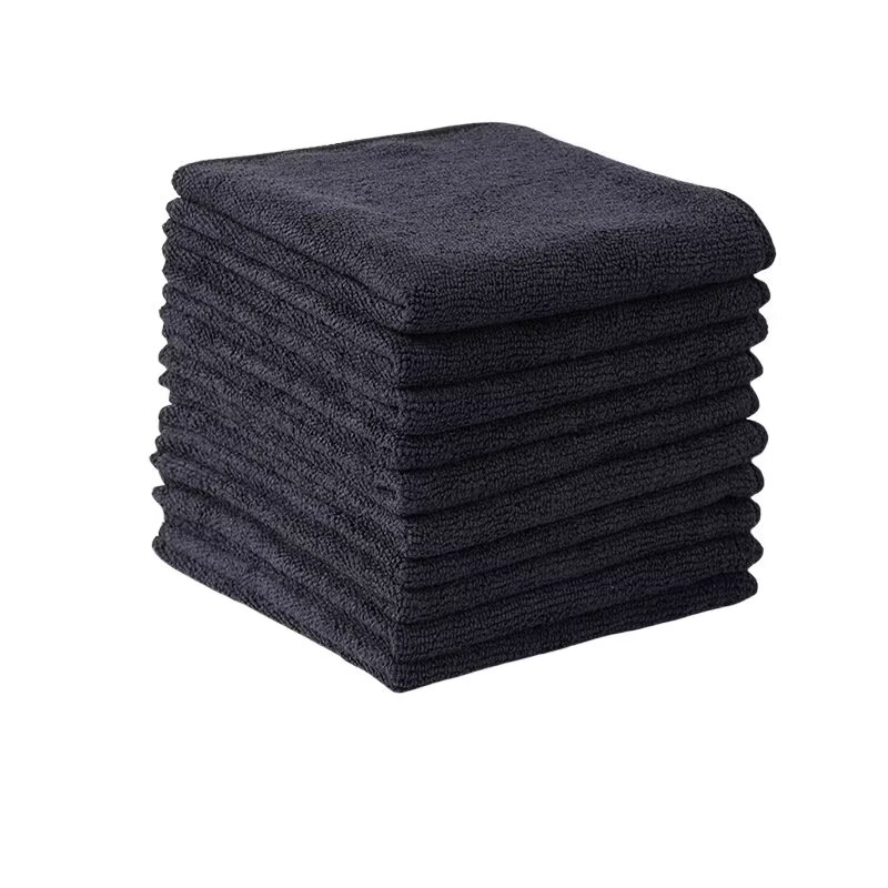 Haushaltsreinigungstuch – 10er-pack (30 X 30 Cm), Weich, Saugfähig Und Pflegeleicht – Für Bad, Gäste-wc & Spa – Schwarz