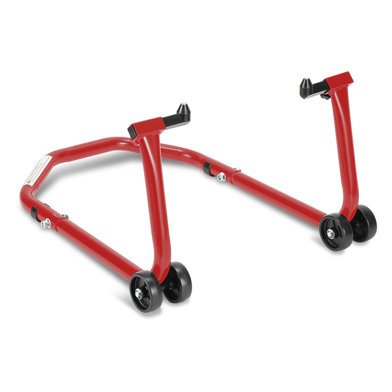 Jiubiaz Motorradständer Frontheber In U-form, Stahl, Einstellbar 20–28 Cm, Für Wartung, Rot